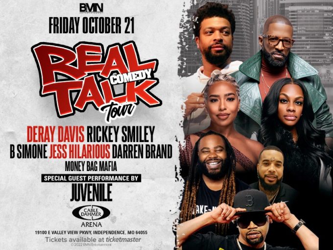 Real Talk Comedy Tour: DeRay Davis, Rickey Smiley, Chico Bean & Jess Hilarious [CANCELLED] at Cable Dahmer Arena